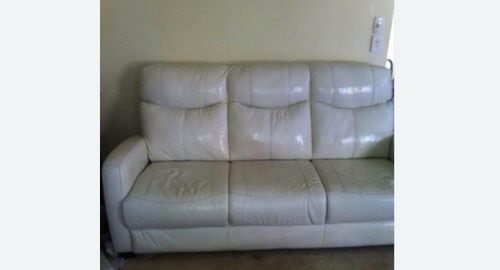 Химчистка кожаного дивана. Талдом